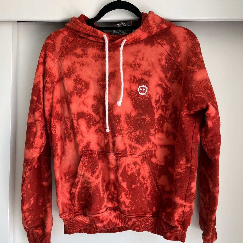 Big Bud Press Unisex Hoodie in Paprika (tie dyed) size XS